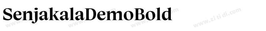 SenjakalaDemoBold◆字体转换