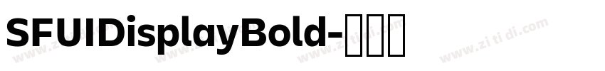 SFUIDisplayBold字体转换