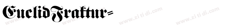 EuclidFraktur字体转换
