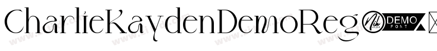 CharlieKaydenDemoReg字体转换