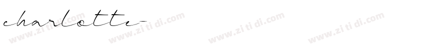 charlotte字体转换