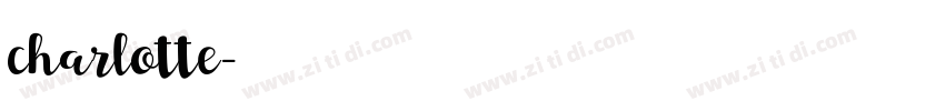 charlotte字体转换