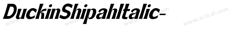 DuckinShipahItalic字体转换