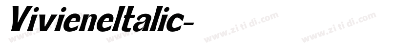 VivieneItalic字体转换
