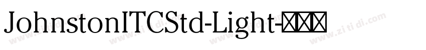 JohnstonITCStd-Light字体转换