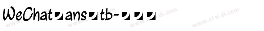 WeChatSansStb字体转换