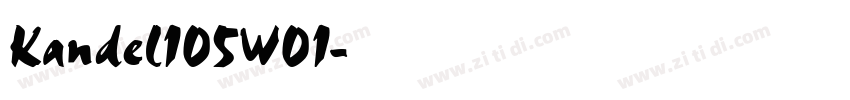 Kandel105W01字体转换