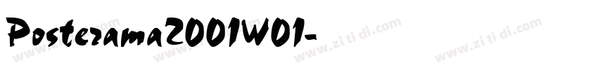 Posterama2001W01字体转换