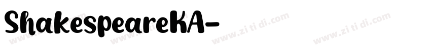 ShakespeareKA字体转换
