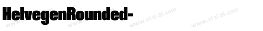 HelvegenRounded字体转换
