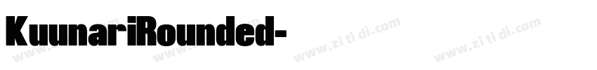 KuunariRounded字体转换