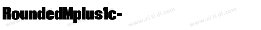 RoundedMplus1c字体转换