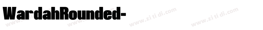 WardahRounded字体转换