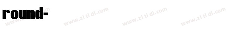 round字体转换