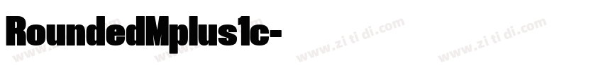 RoundedMplus1c字体转换