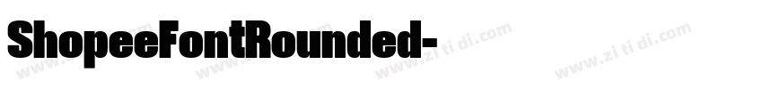 ShopeeFontRounded字体转换