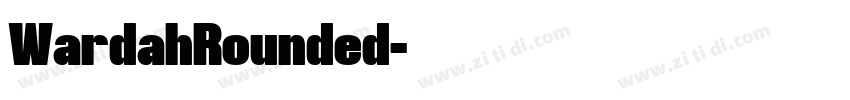 WardahRounded字体转换