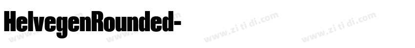 HelvegenRounded字体转换