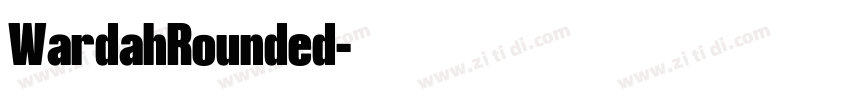 WardahRounded字体转换