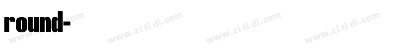 round字体转换