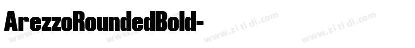 ArezzoRoundedBold字体转换
