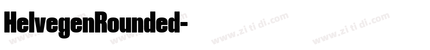 HelvegenRounded字体转换