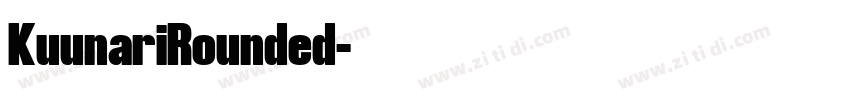 KuunariRounded字体转换