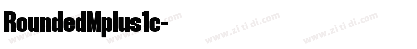 RoundedMplus1c字体转换