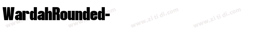 WardahRounded字体转换