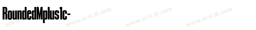 RoundedMplus1c字体转换