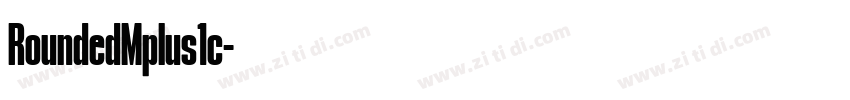 RoundedMplus1c字体转换