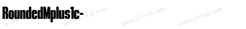 RoundedMplus1c字体转换