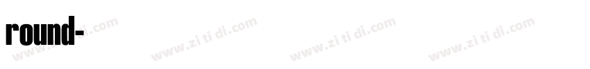 round字体转换