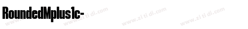 RoundedMplus1c字体转换