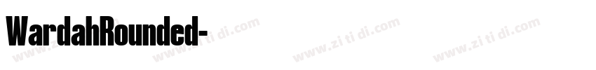 WardahRounded字体转换