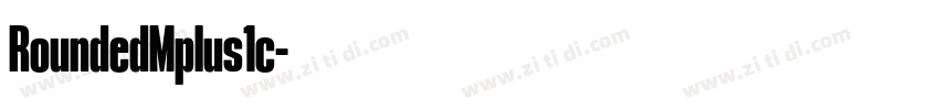 RoundedMplus1c字体转换