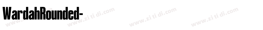 WardahRounded字体转换