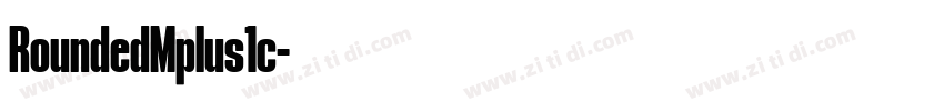 RoundedMplus1c字体转换