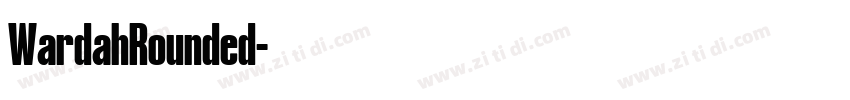 WardahRounded字体转换