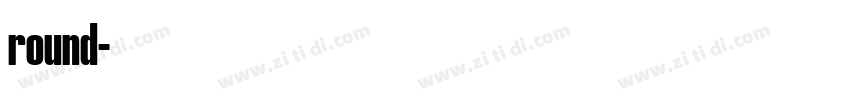 round字体转换