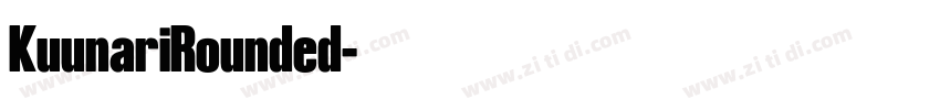 KuunariRounded字体转换