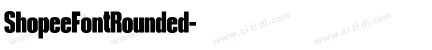 ShopeeFontRounded字体转换