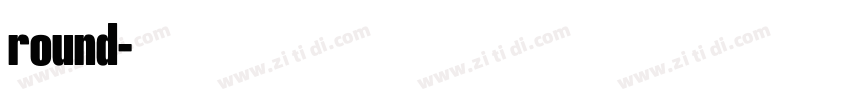 round字体转换