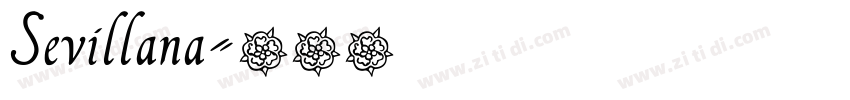 Sevillana字体转换