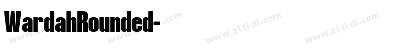WardahRounded字体转换