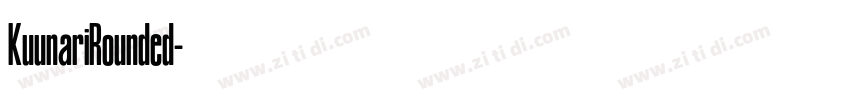 KuunariRounded字体转换