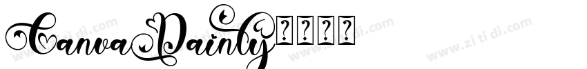 CanvaDainty字体转换