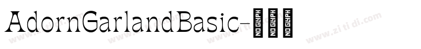 AdornGarlandBasic字体转换