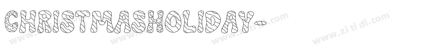 ChristmasHoliday字体转换