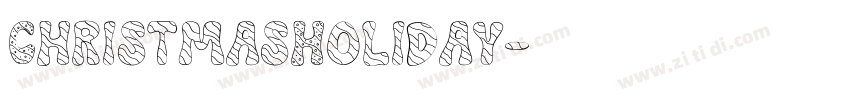 ChristmasHoliday字体转换